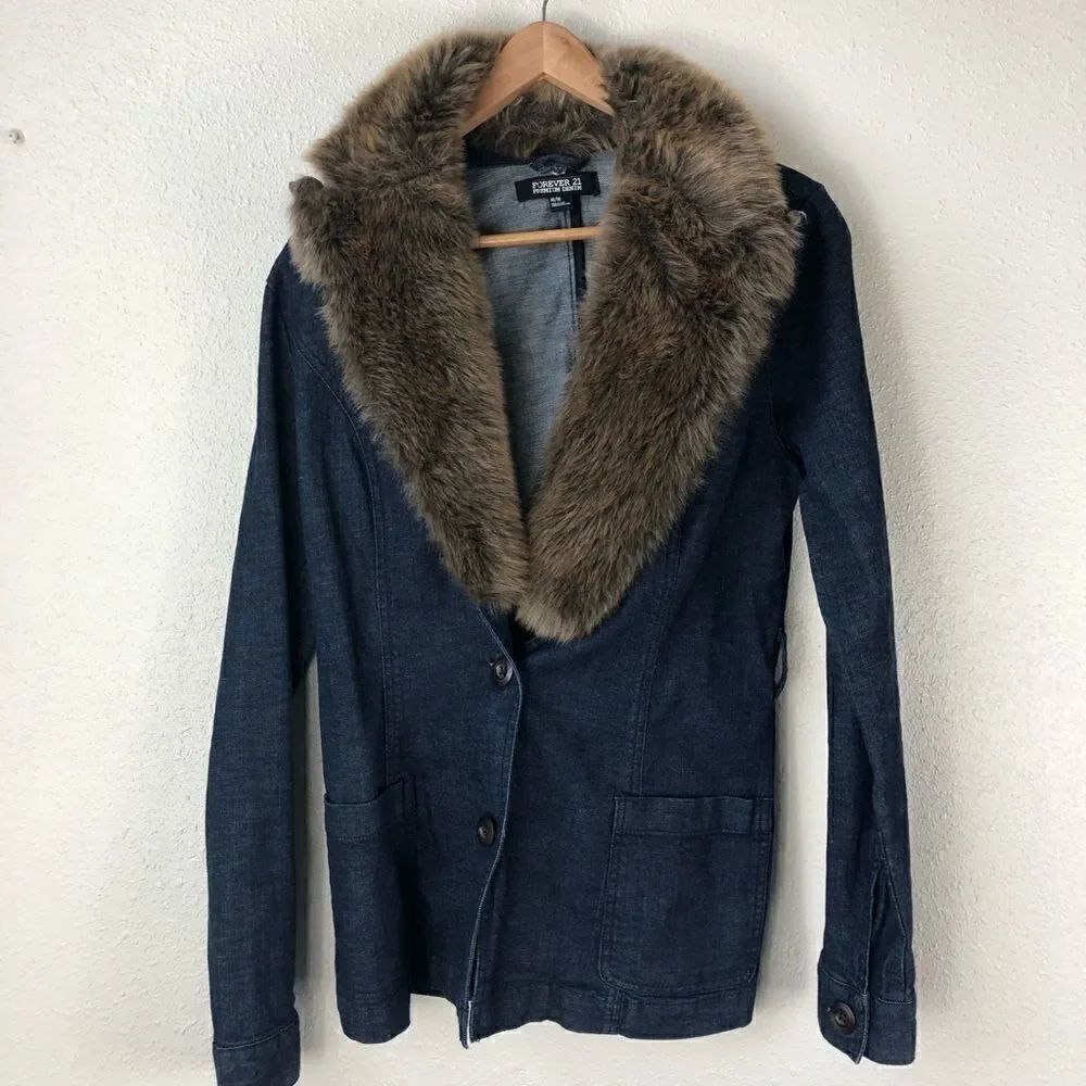 Forever 21 Premium Denim Jacket Size M